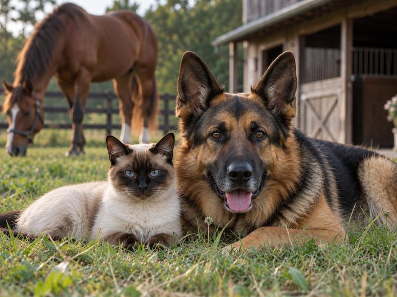Dog receiving gentle PEMF therapy